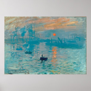 CLAUDE MONET - Impressie, zonsopgang 1872 Poster