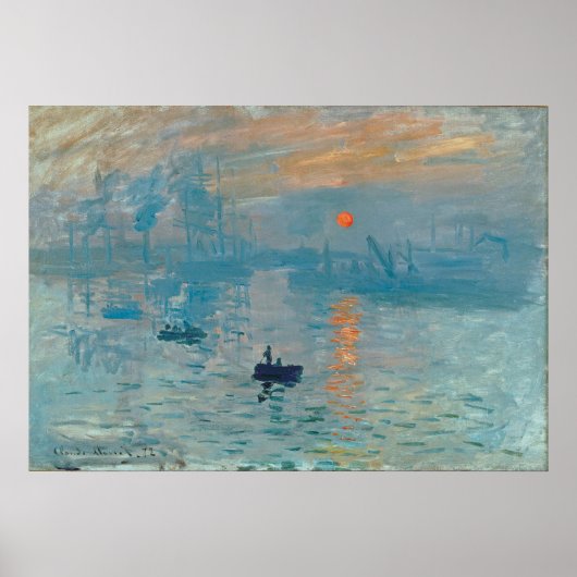 CLAUDE MONET - Impressie, zonsopgang 1872 Poster (Voorkant)