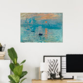 CLAUDE MONET - Impressie, zonsopgang 1872 Poster (Thuiskantoor)