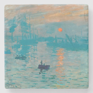 CLAUDE MONET - Impressie, zonsopgang 1872 Stenen Onderzetter