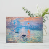 Claude Monet - Impressie, zonsopgang Bedankkaart (Staand voorkant)