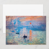 Claude Monet - Impressie, zonsopgang Bedankkaart (Voorkant / Achterkant)