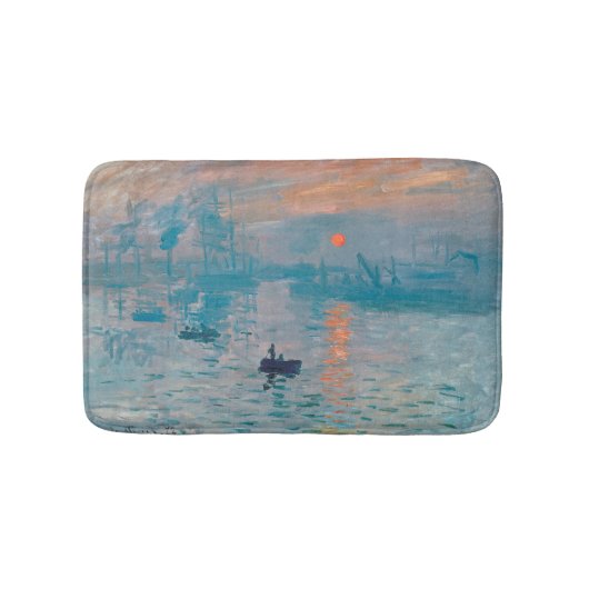 Claude Monet Impressie Zonsopgang Frans Badmat (Voorkant)