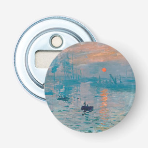 Claude Monet Impressie Zonsopgang Frans Button Flesopener