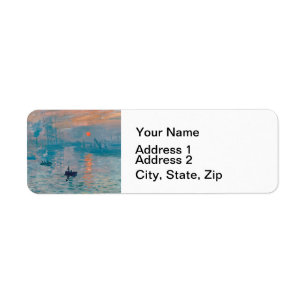 Claude Monet Impressie Zonsopgang Frans Etiket