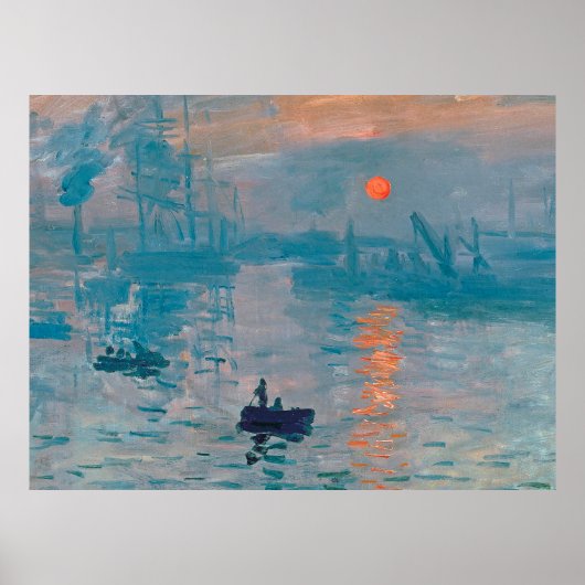 Claude Monet Impressie Zonsopgang Frans Poster (Voorkant)
