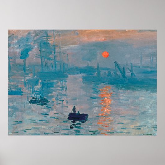 Claude Monet Impressie Zonsopgang Frans Poster (Voorkant)