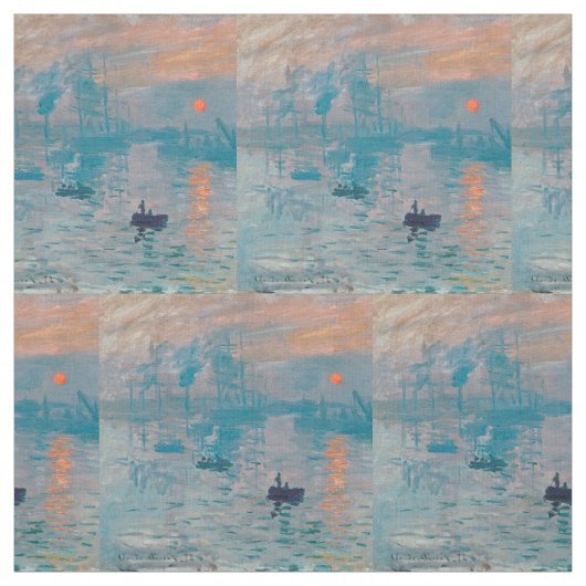 Claude Monet Impressie Zonsopgang Frans Stof (Swatch)