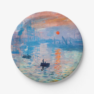 Claude Monet - Impressie, zonsopgang Papieren Bordje