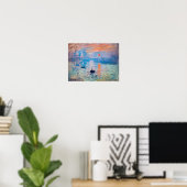 Claude Monet - Impressie, Zonsopgang Poster (Thuiskantoor)