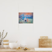 Claude Monet - Impressie, Zonsopgang Poster (Keuken)