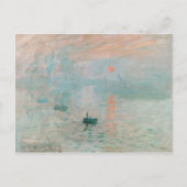 Claude Monet Impressie Zonsopgang Schilderkunst Pr Briefkaart (Voorkant)