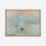 Claude Monet Impressie Zonsopgang Schilderkunst Pr Poster<br><div class="desc">Claude Monets "Impression,  Sunrise" is een baanbrekend en invloedrijk kunstwerk dat aanleiding gaf tot de term "Impressionisme". Het schilderij,  dat in 1872 werd geschilderd,  toont de haven van Le Havre bij zonsopgang en geeft de wazige sfeer,  levendige kleuren en losse penseelwerk weer die kenmerkend zijn voor de impressionistische beweging.</div>