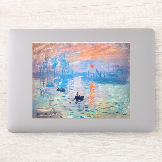 Claude Monet - Impressie, Zonsopgang Sticker (Computer)