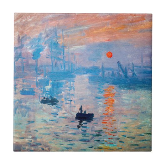 Claude Monet - Impressie, Zonsopgang Tegeltje (Voorkant)