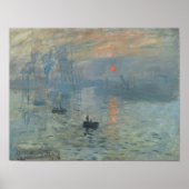 Claude Monet - Impression - Sonnenaufgang 1872 Poster (Voorkant)