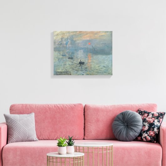 Claude Monet – Impression – Sunrise 1872 Canvas Afdruk (Insitu (Woonkamer))