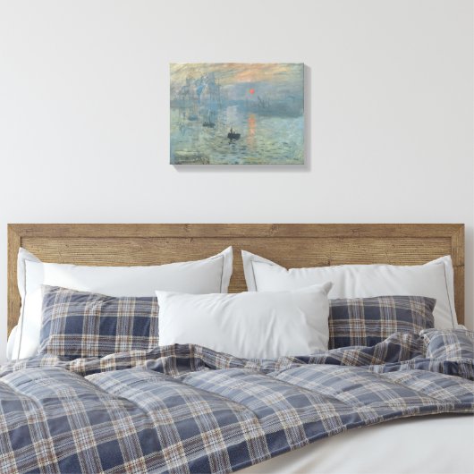 Claude Monet – Impression – Sunrise 1872 Canvas Afdruk (Insitu (Slaapkamer))