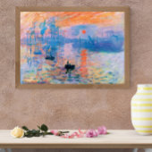 Claude Monet Impression, Sunrise (1872) Poster