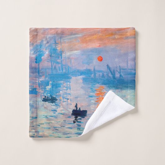 Claude Monet - Impression, Sunrise Bad Handdoek (Wasdoekje)