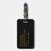 Claude Monet - Impression, Sunrise Bagagelabel (Achterkant verticaal)