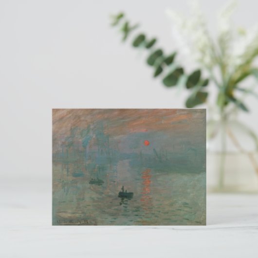 Claude Monet - Impression, Sunrise Briefkaart (Staand voorkant)