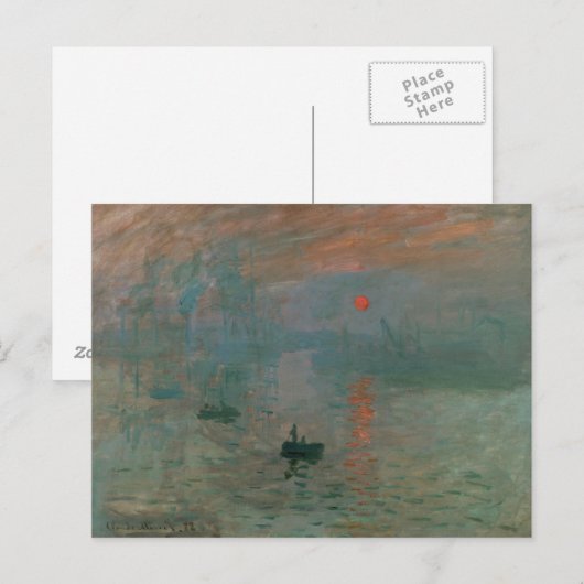 Claude Monet - Impression, Sunrise Briefkaart (Voorkant / Achterkant)