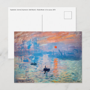 Claude Monet - Impression, Sunrise Briefkaart