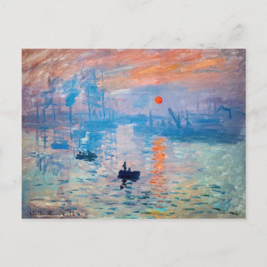 Claude Monet - Impression, Sunrise Briefkaart (Voorkant)