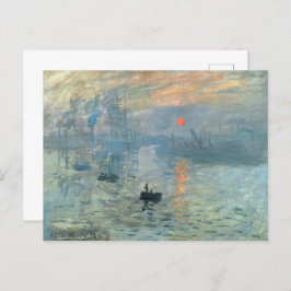 Claude Monet Impression Sunrise Briefkaart