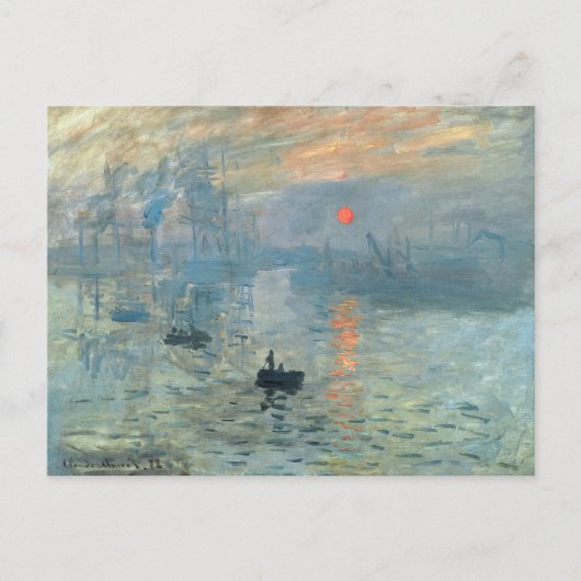 Claude Monet Impression Sunrise Briefkaart (Voorkant)