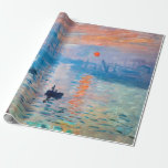 Claude Monet - Impression, Sunrise Cadeaupapier<br><div class="desc">Impression,  Sunrise (Impression,  Soleil levant) - Claude Monet,  Oil on canvas,  1872 Impression,  Sunrise beeldt de haven van Le Havre uit,  de geboortestad van Monet.</div>