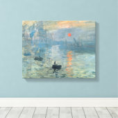 Claude Monet Impression Sunrise Canvas Afdruk (Insitu (Houten vloer))