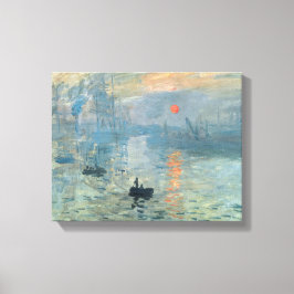 Claude Monet Impression Sunrise Canvas Afdruk