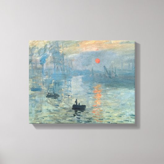 Claude Monet Impression Sunrise Canvas Afdruk (Voorkant)