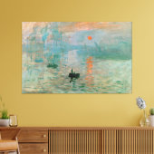 Claude Monet - Impression, Sunrise Canvas Afdruk (Insitu (Woonkamer))