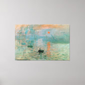 Claude Monet - Impression, Sunrise Canvas Afdruk (Voorkant)