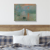 Claude Monet - Impression, Sunrise Canvas Afdruk (Insitu (Slaapkamer))