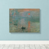 Claude Monet - Impression, Sunrise Canvas Afdruk (Insitu (Houten vloer))