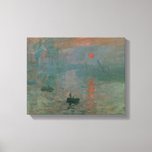 Claude Monet - Impression, Sunrise Canvas Afdruk (Voorkant)