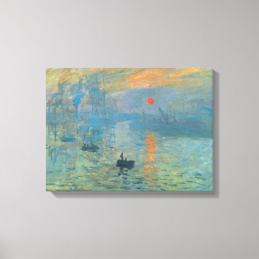 Claude Monet Impression Sunrise Canvas Afdruk (Voorkant)