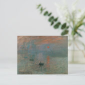 Claude Monet Impression Sunrise Classic Painting Briefkaart (Staand voorkant)