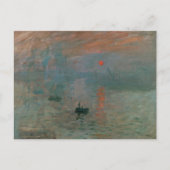 Claude Monet Impression Sunrise Classic Painting Briefkaart (Voorkant)