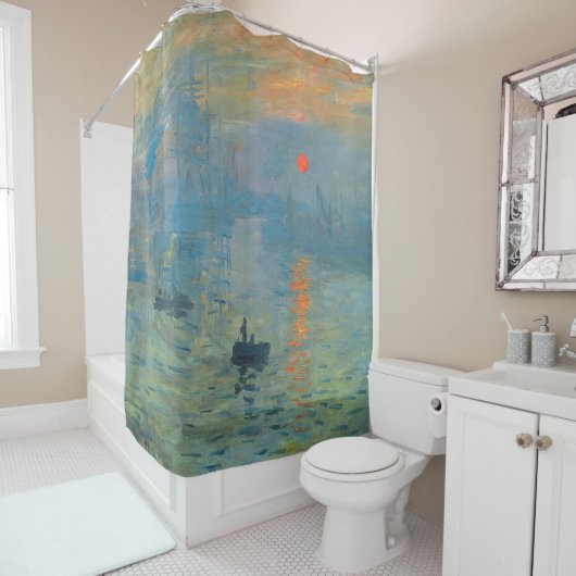 Claude Monet Impression Sunrise Douchegordijn (In situ)
