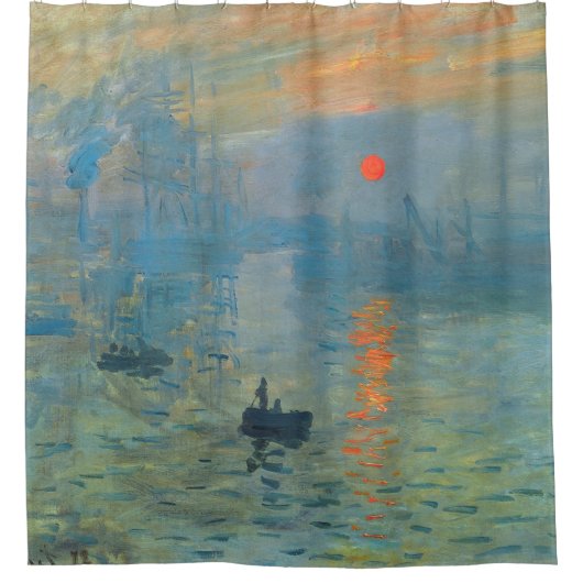Claude Monet Impression Sunrise Douchegordijn (Voorkant)