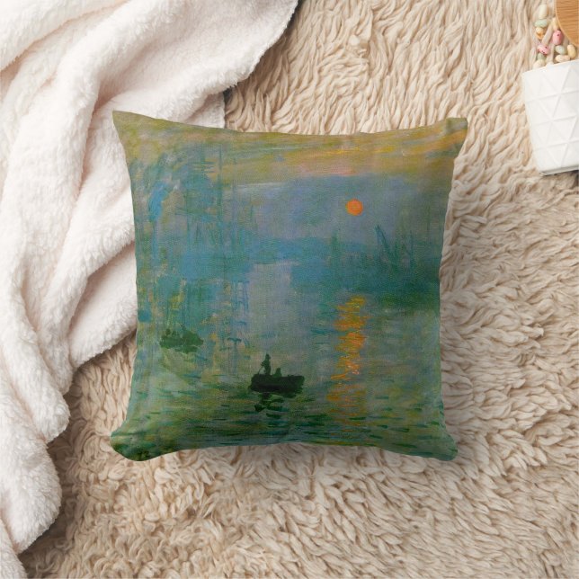 Claude Monet Impression Sunrise Fine Art Pillow Kussen (Deken)
