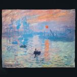 Claude Monet - Impression, Sunrise Fleece Deken<br><div class="desc">Impression,  Sunrise (Impression,  Soleil levant) - Claude Monet,  Oil on canvas,  1872 Impression,  Sunrise beeldt de haven van Le Havre uit,  de geboortestad van Monet.</div>