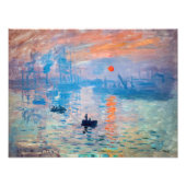 Claude Monet - Impression, Sunrise Foto Afdruk (Voorkant)