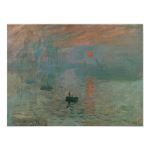 Claude Monet - Impression, Sunrise Foto Afdruk
