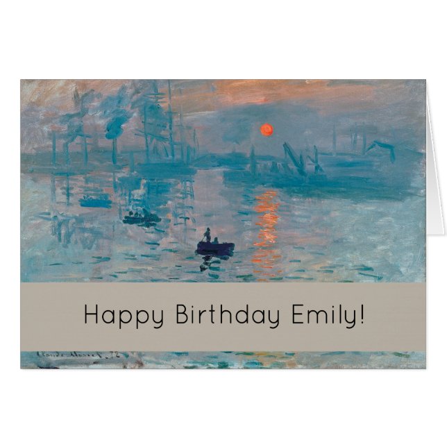 Claude Monet Impression Sunrise Frans (Voorkant Horizontaal)